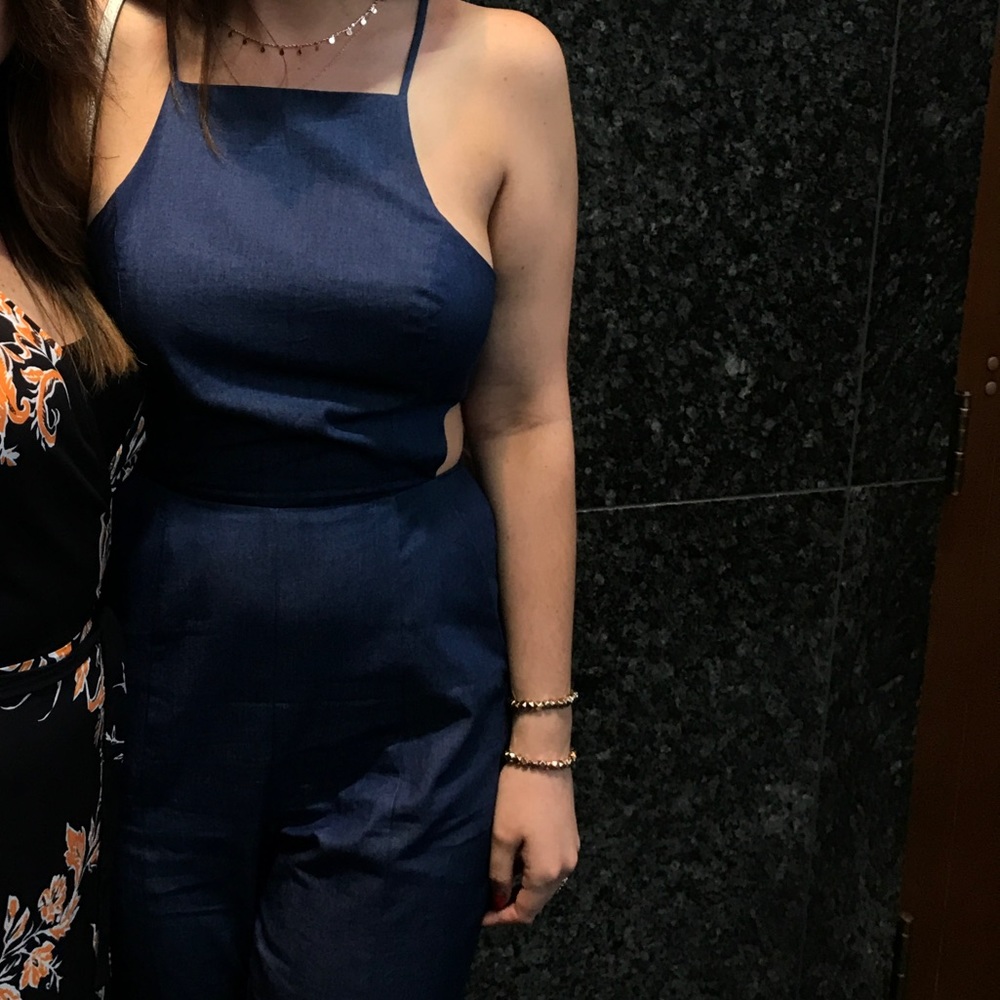 Bcbg Denim But Light Feeling Jumpsuit With Cute Outs